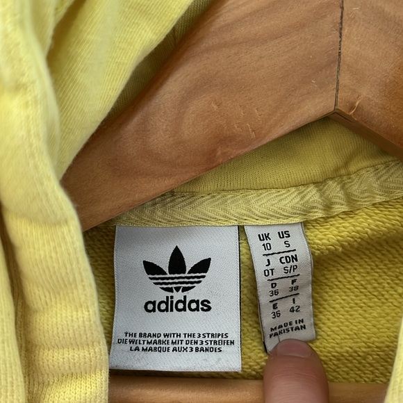 Yellow Adidas Hoodie - Picture 3 of 3